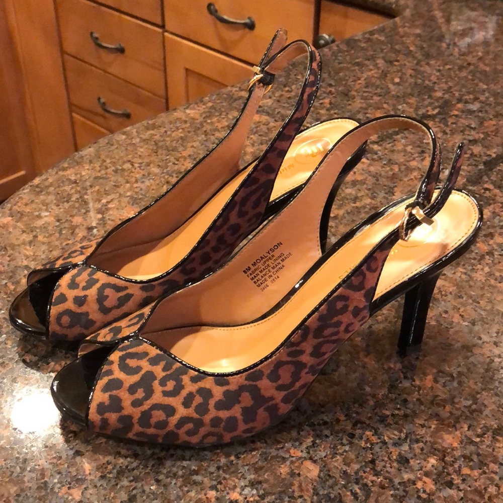 Size 8 Mootsies Tootsies Peeptoe Slingback Heels